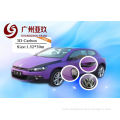 Purple 3d Carbon Fiber Vinyl Wrap For Car Interior With Air Free Size